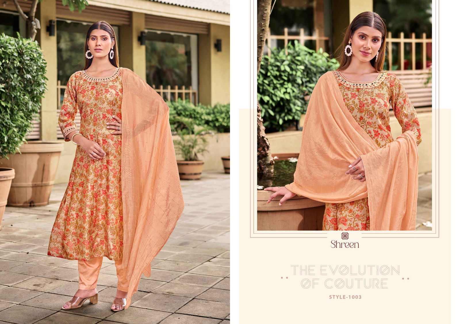 Chand Vol 1 By Shreen Silk Printed Kurti With Bottom Dupatta Wholesale Online
